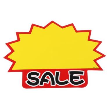 Imagem de 40 peças de nossas placas, 17,8 x 14 cm em branco Nossos sinais, etiquetas de preço, etiquetas de preço, papel neon fluorescente para sinalização de veículos de loja de varejo, venda