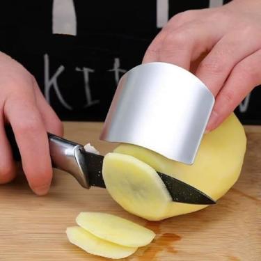 Imagem de Ferramenta de cozinha com protetor de dedos, protetor de aço inoxidável – Proteja seus dedos enquanto corta e corta Style68