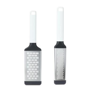 Imagem de Jogo Ralador Fino E Grosso Queijo Raspas Branco Kitchenaid