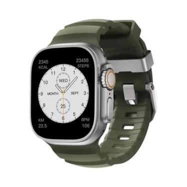 Imagem de Pulseira Esportiva De Silicone Para iWatch Ultra2 Apple Watch 46mm 49m
