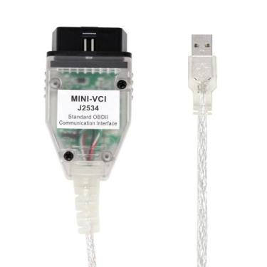 Imagem de Cabo De Diagnóstico OBD2 Toyota V18.00.008 Mini Vci J2534 Chip FTDI Sc