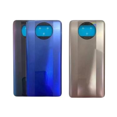 Imagem de Generic Capa traseira de bateria para Xiaomi Mi Poco X3 Pro, Capa traseira para Xiaomi Poco X3, Adesivo de substituição com lente (Dourado)