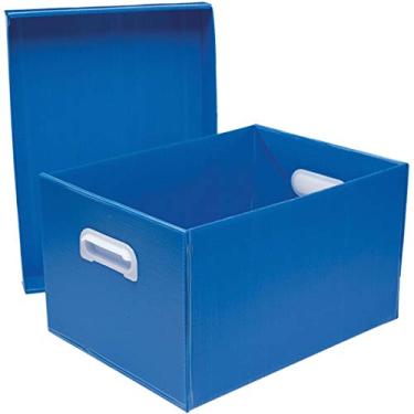Imagem de Caixa Organizadora The Best Box G 437x310x240 Azul - 01 Unidade Polibras, Azul