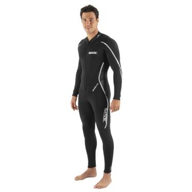 Imagem de SEAC Invidia Man, neoprene de 3 mm, ultrastretch, roupa de mergulho de uma peça com zíper frontal para mergulho, snorkel e mergulho livre