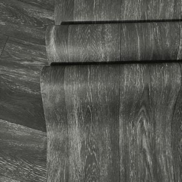 Imagem de Piso Vinilico Autocolante, Adesivo para Piso, Vinilico Autocolante 10mx61cm Proprio para Chão Quarto, Cozinha, Sala, Banheiro(P19 Imita Laminado Preto)