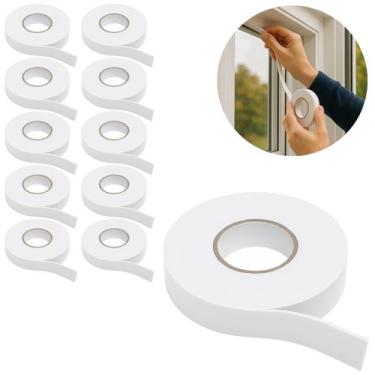 Imagem de 10 Fita Dupla Face Espuma Banana 18mm x 3,8m Veda Fresta - Top