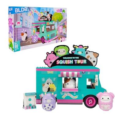 Imagem de BLDR Squishmallows Squish Tour Van Building Set - Cam The Cat, Bubba The Cow, & Brina The Bigfoot Buildable Figures - Squishmallows Fans 8+, 0098