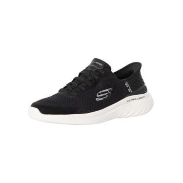 Imagem de Skechers Bounder 2.0 Emerged Tênis masculino sem cadarço, Preto/branco, 9.5