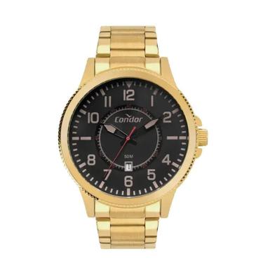 Imagem de Relógio Masculino Condor Dourado Fundo Preto CO2115MXU/4P-Masculino