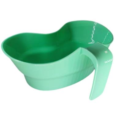 Imagem de LUMINFLY Bacia Emesis para idosos, copo reutilizável para cuidados bucais de 900 ml, copo de enxaguante bucal com alça à prova de derramamento, idosos acamados fácil de limpar e usar