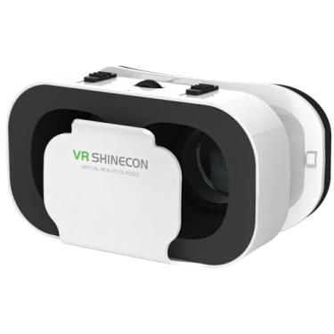 Imagem de Virtual Reality Headset for iPhone, Vr Shinecon Goggles with Adjustable 0-400 Degrees Vision, Open Back & Ventilated Design, Cleaning Cloth