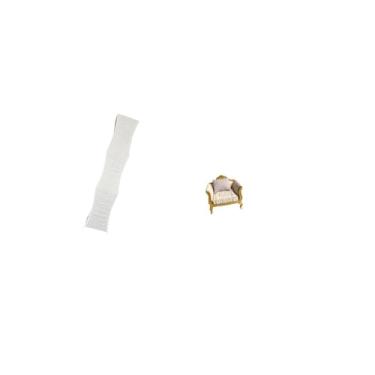 Imagem de Fenteer Miniatura de Abajur E Sofá para Sala de Estar, Ideal para Criar Cenas de Vida em Casa de Bonecas, com Decoração Artesanal Que Simula Móveis.