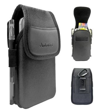 Imagem de Aokotiyi Coldre de grau militar resistente para iPhone 17 Pro Max/16 Plus/16 Pro Max/15 Plus/15 Pro Max/14 Plus/14 Pro Max - serve para armadura/capa de bateria com suporte de clipe de cinto