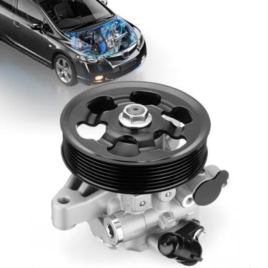 Imagem de Bomba de direção hidráulica com polia – Compatível com Honda Civic 2006–2011 (motor 1.8L) – Substituição da bomba de assistência elétrica OE para 21-5456, 55-5822, 56110-RNA-A01, 36-215668