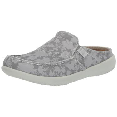 Imagem de Spenco Mule floral Siesta vintage feminino, Cinza fantasma, 11 Wide