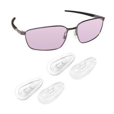 Imagem de Biyxpiv Kits de borracha de substituição para almofadas de nariz para óculos Oakley Extender OX3249, fácil instalação, 2 pares de almofadas de nariz