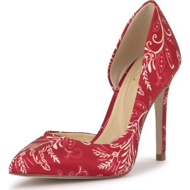 Imagem de Jessica Simpson Prizma8 feminino, Vermelho Multi, 39
