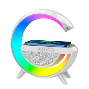 Imagem de Luminária De Mesa Abajur Rgb Smart Bluetooth Speaker Wireles - Relet