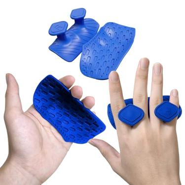 Imagem de ARWROS Punhos de treino antiderrapantes atualizados – Protetor de mão de borracha alargada e espessa Ryptfit Grips para levantamento de peso, flexões, treinamento de academia e exercícios, para homens