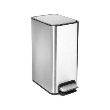Imagem de Lixeira Docol Flat 90987293016 Com Pedal 10L Inox Escovado