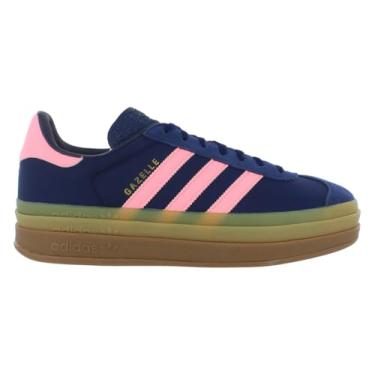 Imagem de adidas WMNS Gazelle Bold Tênis, Azul escuro/rosa azul-brilhante, 41