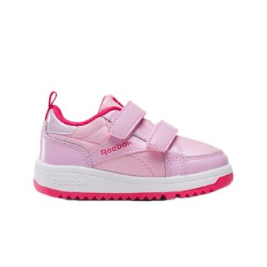 Imagem de Reebok Tênis infantil Weebok com fecho baixo para bebês e meninas, Astro Rose/Bold Pink/White, 21