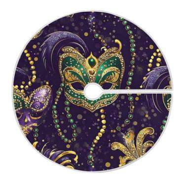 Imagem de Blueangle Saia de poliéster macio de máscara de carnaval de carnaval de 118 cm para decoração de carnaval (377)