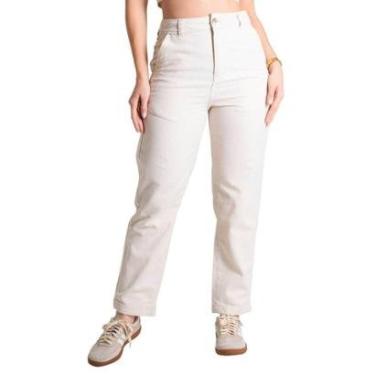 Imagem de Calça Linho Sawary Reta - 280122 - Bege 40-Feminino