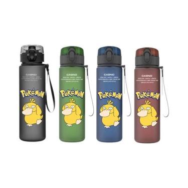 Imagem de Garrafa De Água Plástica De 560ML Pokémon Pikachu Squirtle Bulbasaur, 