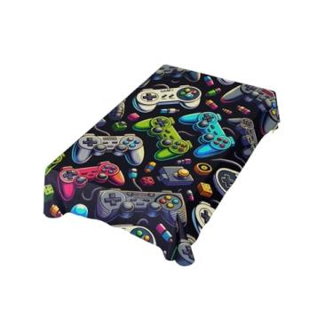 Imagem de WELLDAY Várias toalhas de mesa retangulares para gamepads 152 x 152 cm, capas de mesa laváveis resistentes a manchas e rugas para casamento, festa, banquete