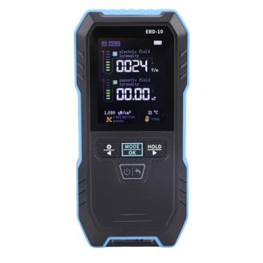 Imagem de Hyuduo Medidor de Campo Eletromagnético 4 Em 1 Detector EF RF Com Alta Sensibilidade para Medidas Em Casa e No Local de Trabalho Potência de RF de Campo Magnético Elétrico