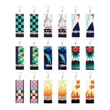 Imagem de Brinco Demon Slayer Anime Cosplay Modelos Tanjiro Nezuko Kyo - TOTAL, 