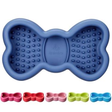 Imagem de Tapete para lamber para cães, Animire Tigelas antiderramamento para alívio da ansiedade, almofada de silicone para lambida de alimentador lento com ventosas, brinquedo congelável para enriquecimento
