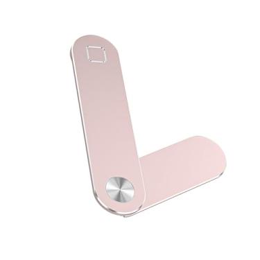Imagem de aqxreight Suporte para Telefone para Laptop Liga de Alumínio Portátil Magnético para Tela de Laptop Suporte para Telefone Monitor de Ajustável Montagem Lateral Em Ouro Rosa Trabalho FORTE para Com