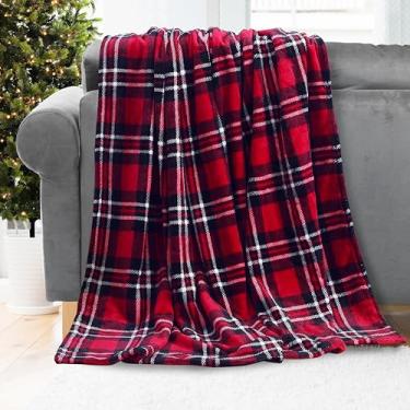 Imagem de Mocassi Cobertor de lã xadrez xadrez de veludo luxuoso - manta de pelúcia quente de inverno para cama, sofá e sofá, cobertor ultra macio e aconchegante para decoração de férias, ideia de presente