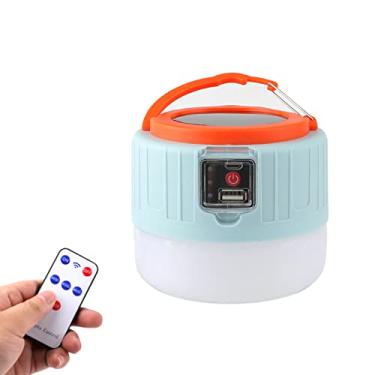 Imagem de Luz de Camping Solar Lâmpada Emergência Controle Remoto Iluminação LED para Tendas Acampamentos e Cabines com Saída USB