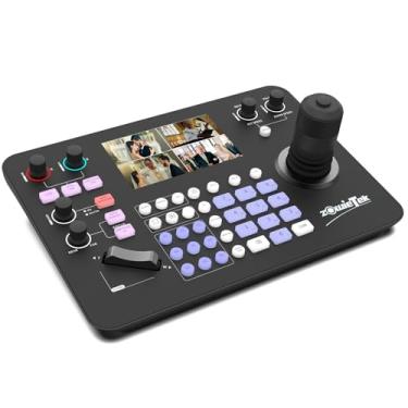 Imagem de Zowietek Teclado Joystick com controlador PTZ, ZowieKBD, tela LCD de 12 cm, controlador automático de detecção de câmera PTZ, controle de grupo, saída HDMI, VISCA/PELCO/RS232/422/485, Tally, Joystick