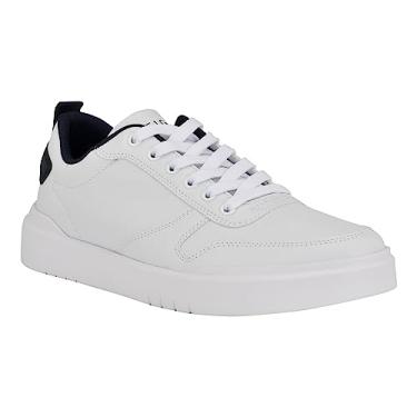 Imagem de Tommy Hilfiger Tênis masculino Nevo, Branco/Azul-marinho 142, 11