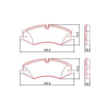 Imagem de Pastilha de Freio Dianteira Range Rover / Discovery IV 10 / ... sem Alarme com Anti Ruido
