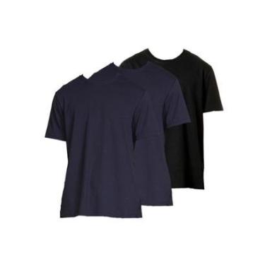 Imagem de Kit com 3 Camisetas Masculina Hering 227 Branco-Masculino