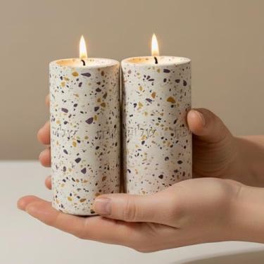 Imagem de Suri Castiçal de Shabat – Castiçais judeus elegantes para iluminação de Shabat e feriados, design de metal moderno, castiçais decorativos para uso doméstico e presente (rosa)