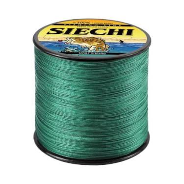 Imagem de Linha De Pesca Trançada Multifilamento PE SIECHI X4 Forte 300M 500M 10