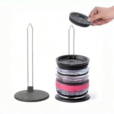 Imagem de Rack de armazenamento de tampa vertical sem organizador de tampa de copo - 19,6 cm C x 9 cm L