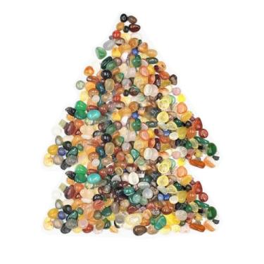 Imagem de Txelegant Pedras de ágata polida de 0,2 kg, pedras decorativas naturais para decoração ao ar livre, decoração de casa, enchimento de vaso de aquário, faça você mesmo, bambu, suculentas, cacto (cor