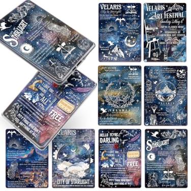Imagem de TAKEALOOKO Papel cartolina para Kindle – 8 peças de inserções de capa traseira com tema de fantasia, cartões decorativos mágicos e encantados para e-readers Kindle, presentes para amantes de livros de