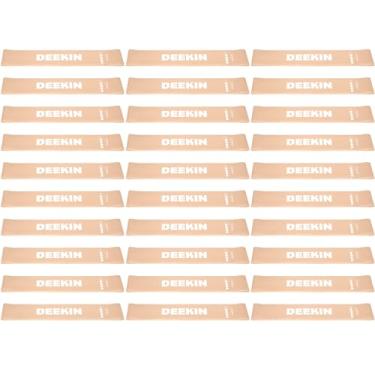 Imagem de DEEKIN 30 faixas de resistência, laço de resistência, elásticas, equipamentos de exercícios para mulheres e homens, pilates em casa, fitness, academia, ioga (marrom claro, 15,9 a 18 kg)