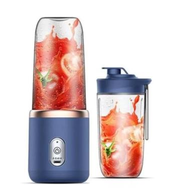 Imagem de Mini Liquidificador Portátil 400ml Elétrico com 6 Lâminas e Bateria Recarregável