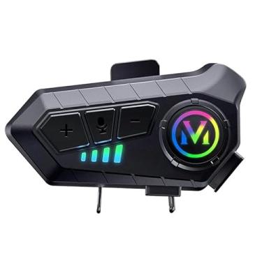 Imagem de Fone de Ouvido Capacete Kit de Chamadas Mãos Livres À Prova D'Água Motocicleta Sem Fio Bluetooth 5.3