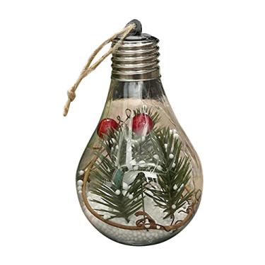 Imagem de Lâmpada de Globos Pendurada em Árvore com Corda Suspensão Luminária LED DIY Decoração Pendente para Festa Férias Casa no Inverno Presente