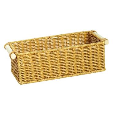 Imagem de Bothyi Cesto trançado versátil para balcão, organizador de pão, porta-frutas e legumes para uso doméstico, no escritório, no quarto e em produtos para, L